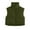 Army Green, variant on Puffer Vest Women Sevevn Womens Cropped Puffer Vest Padded Stand Collar Zip Lightweight Sleeveless Outwear Gilet Jacket Waistcoat