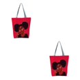 thumbnail image 3 of Qarigey Bolso de lona Cool Black Girl - Estilo afro Exquisita artesanía Gran capacidad Amplia aplicación Type8 NO8, 3 of 6