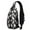 Dark Halloween White, variant on Sling Backpack,Dark Halloween White Ghosts Crossbody Bag with Water Bottle Holder,Waterproof Sling Bag for Men/Women with Chest Phone Holder for Hiking,Travel