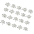 thumbnail image 2 of 20Pcs Beads for Jewelry Making Lotus Flower Caps Hollow Silver Copper Metal DIY Enthusiasts, 2 of 8