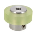 thumbnail image 3 of Roue de Mesure Industrielle en Aluminium Polyuréthane 100Mm pour Codeur Rotatif, 1* Roue Codeur, Vert & Argent, 3 of 8