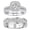 Women's Size 5 & Men's Size 10, variant on Wedding Rings Set His and Her Moissanite 925 Sterling Silver 3PCS Couple Engagement Rings Women Mens Band D Color VVS1 Size 10&8