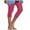 Hot Pink, variant on GHSOHS Leggings for Women Capri Leggings for Women's Tummy Control Knee Length Capri Leggings 2024 Summer Cropped Pants Casual Solid Comfy Capris Black Pants Yellow Jeggings Capris Pants Summer ,S