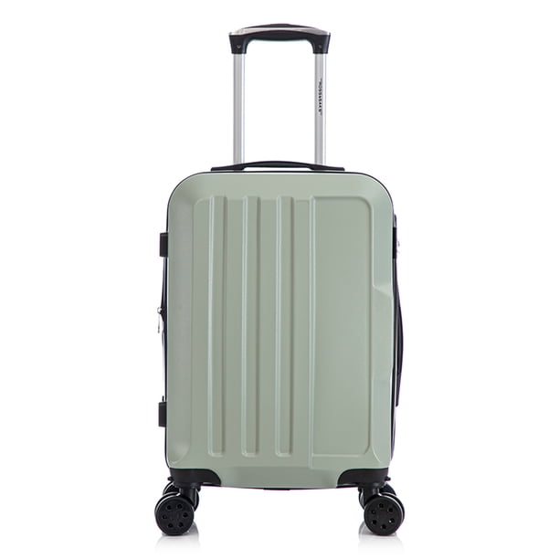Maleta de Mano Rígida Expandible 10Kg con Ruedas 360° Ideal para Viaje y Cabina Verde