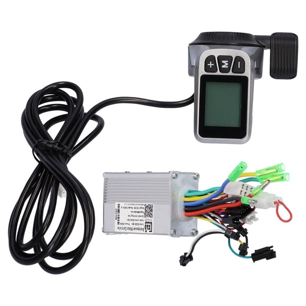 Dial Bicicleta Controlador Sin Escobillas Controlador De Scooter Eléctrico Conjunto De Medidor Pantalla Lcd Controlador De Velocidad Del Motor De Bicicleta Para Scooter Eléctric 124 Dc36V / 48V 350W Eigraketly OD006020-00