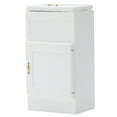 thumbnail image 1 of Mobutofu Mini Maison Modèle Mini Frigo Bois Blanc Lot de 1 Décoratif Détails Réalistes, 1 of 8