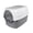 Gray, variant on Kraoden Fully Enclosed Cat Litter Box with Removable Lid, Large Covered Litter Pan for Indoor Cats, Easy to Clean, Odor Control, Non-Slip Design, Includes Cat Litter Shovel