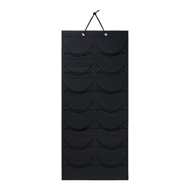Percheros para gorras de béisbol sobre la puerta Organizador de gorras de béisbol Almacenamiento de bufandas Color negro Negro