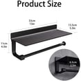 thumbnail image 4 of Paper Towel Holder Paper Towel Holder Dispenser Kitchen Accessories Matte Aluminum Free Punch Black Kitchen Paper Holder, 4 of 5