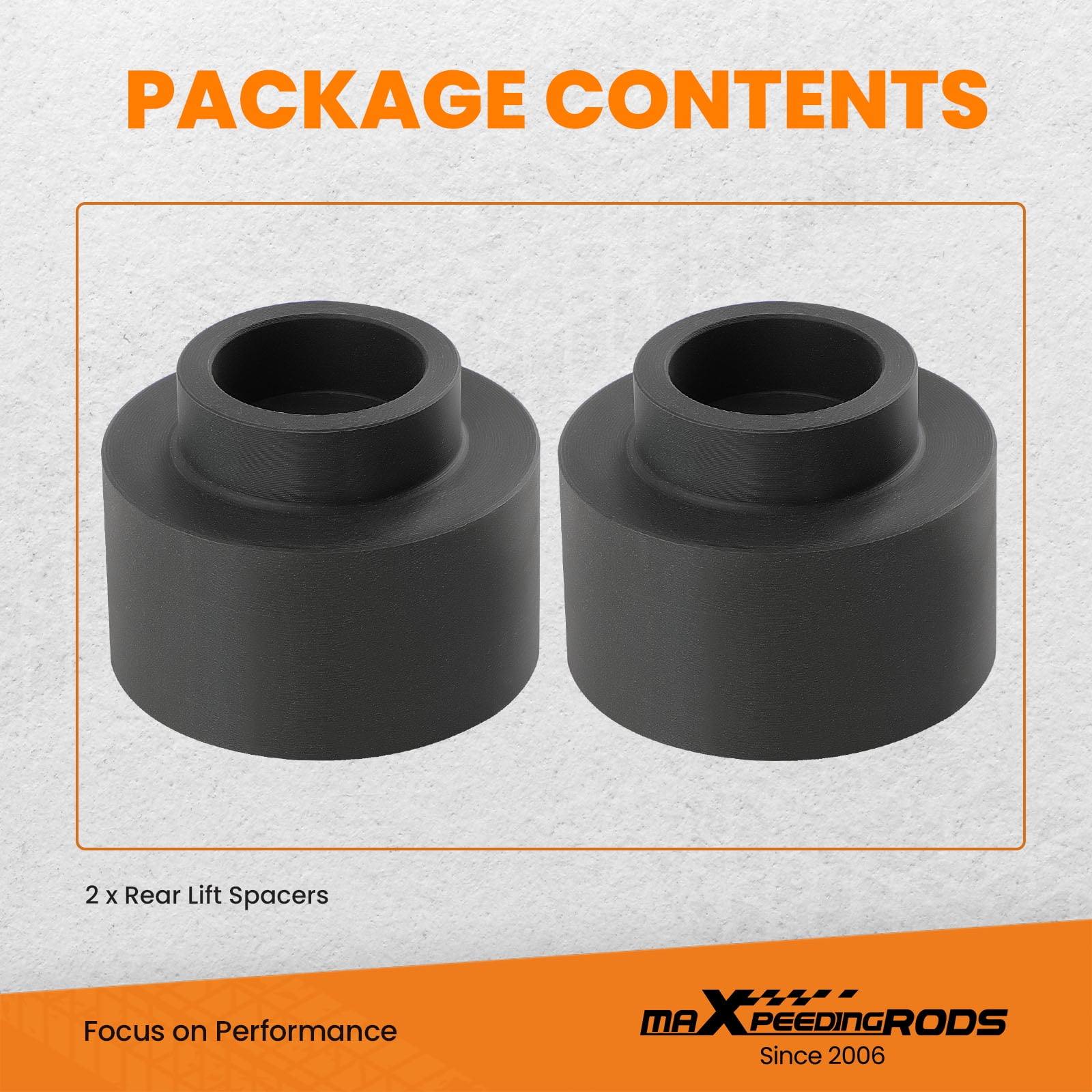 Maxpeedingrods 2inch Rear Suspension Leveling Spacer Lift Kit for Ram 1500 2009-2020 2WD 4WD