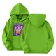 thumbnail image 2 of Moonsky Sudadera con capucha y cordón HUNTRX, estampado de grupo de chicas coreanas, jersey corto, suave y cómodo, top de manga larga para primavera y otoño. Verde 110, 2 of 5