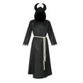 thumbnail image 3 of Capa de con capucha Disfraz de cosplay Ropa Trajes Capa de mago Capa de para hombres Mujeres Fiesta temática Discoteca Carnaval Actuación Negro M, 3 of 8
