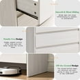 thumbnail image 5 of Papajet 5 Drawer Dresser for Bedroom, 48" Tall Modern Chest of Storage Drawers with Anti-Tip Kit, Wood Cabinet Organizer, Easy Assembly, White, 5 of 8