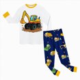 thumbnail image 5 of TOWED22 Baby Clothes Boy 6 12 18 24 Months 2T 3T 4T 5T Toddler Fall Winter Outfit Truck Embroidery Sweatshirt + Pants Set Size:3-4 Y,Color:Yellow, 5 of 5