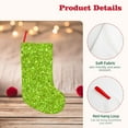 thumbnail image 4 of KLL Lime green glitter for 18" Christmas Stocking Snowman Xmas Stocking Holiday Christmas Decoration Gifts for Family Kids, 4 of 8