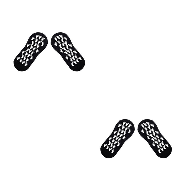 Sonducket 1 par de calcetines de Yoga diseño Simple Color sólido calcetines cortos ejercicio Fitness verano primavera calcetería accesorio de Negro 2piezas