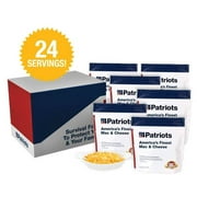 4Patriots America's Finest Mac & Cheese, Great for Camping or Emergencies, Long Term Storage  Contains 6 Pouches and 24 Servings