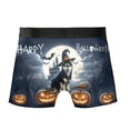 thumbnail image 2 of Happy Halloween Siberian Husky Witch Pumpkins Bats All Over Print Boxer Briefs Underwear for Men Dad Husky Dog Lover Gifts - 13012, 2 of 6