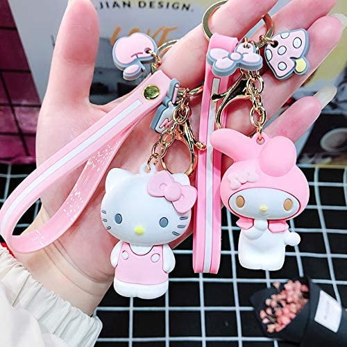 Hello Kitty & Friends Adorable Cartoon Keychain Keyring Key Purse