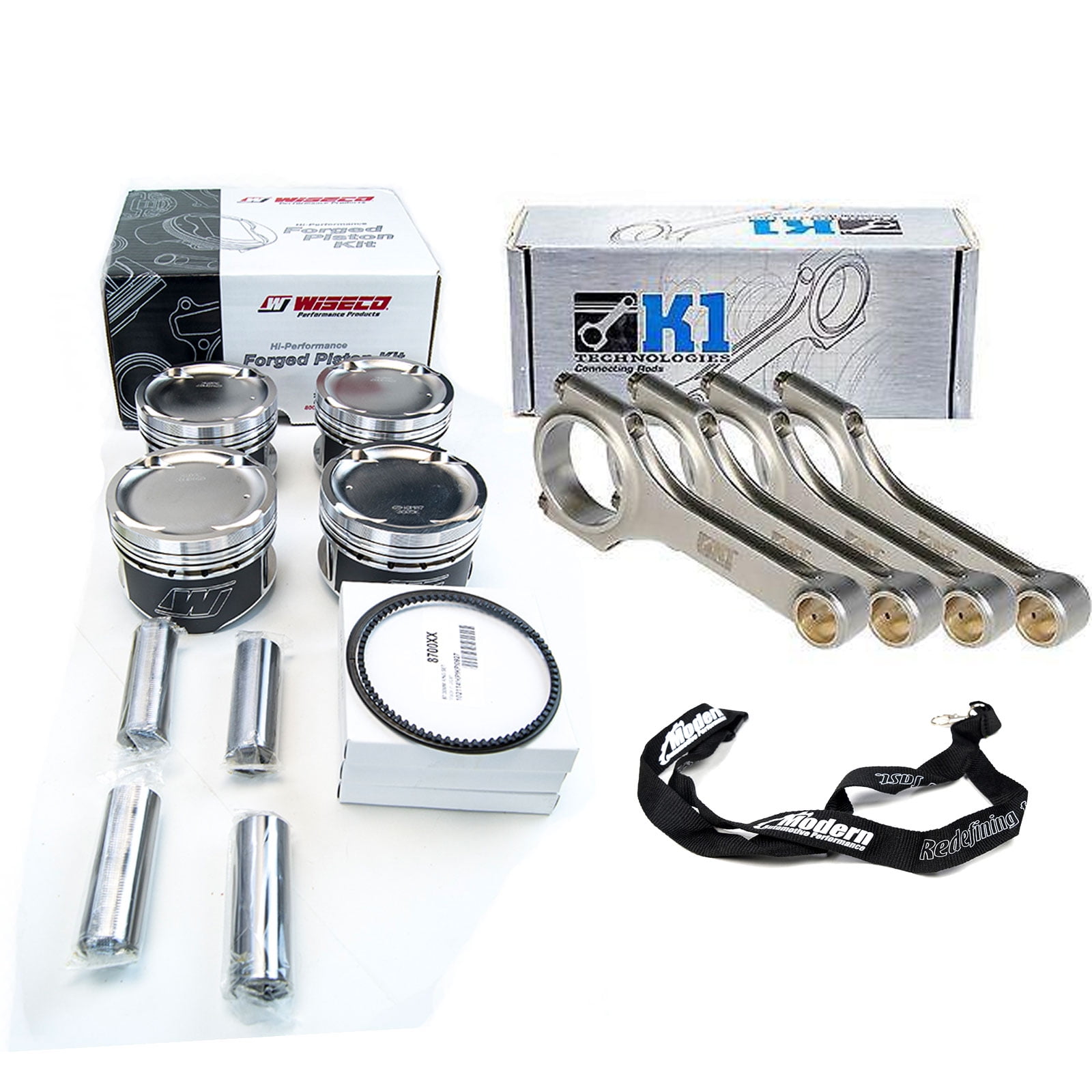 Wiseco Pistons K1 Rods 92.5mm Bore 8.351 CR for 20022005 Subaru WRX