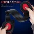 thumbnail image 6 of UHM Gaming Headset Wired for PS5 Xbox PC PS4 Switch/Over Ear Gaming Headphones With Surround Sound Mic,LED Light,Soft Memory Earmuffs,3.5MM for Xbox Red, 6 of 11