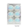 thumbnail image 2 of Hmgxay 6PC 2.4" Christmas Ornaments, Festive Hanging Decorations for Tree, Colorful Holiday Baubles, Sparkling Xmas Tree Accessories(White), 2 of 6