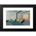 thumbnail image 2 of Winold Reiss 18x13 Black Modern Framed Museum Art Print Titled - Design for Orinoka Fabric Advertisement (1930), 2 of 5