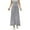 Dark Gray, variant on MIXUE Skirts For Women Summer Solid Color Elastic Waist A Line Maxi Skirt Sportwear,Gray,L