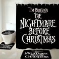 thumbnail image 6 of 2Pcs The Nightmare Before Christmas Toilet Lid Cover and Bath Mat - Jack Sally Skellington Skull Toilet Lid Cover and Bath Mat for Halloween Christmas Decoration - (#aftq)-#4, 6 of 10