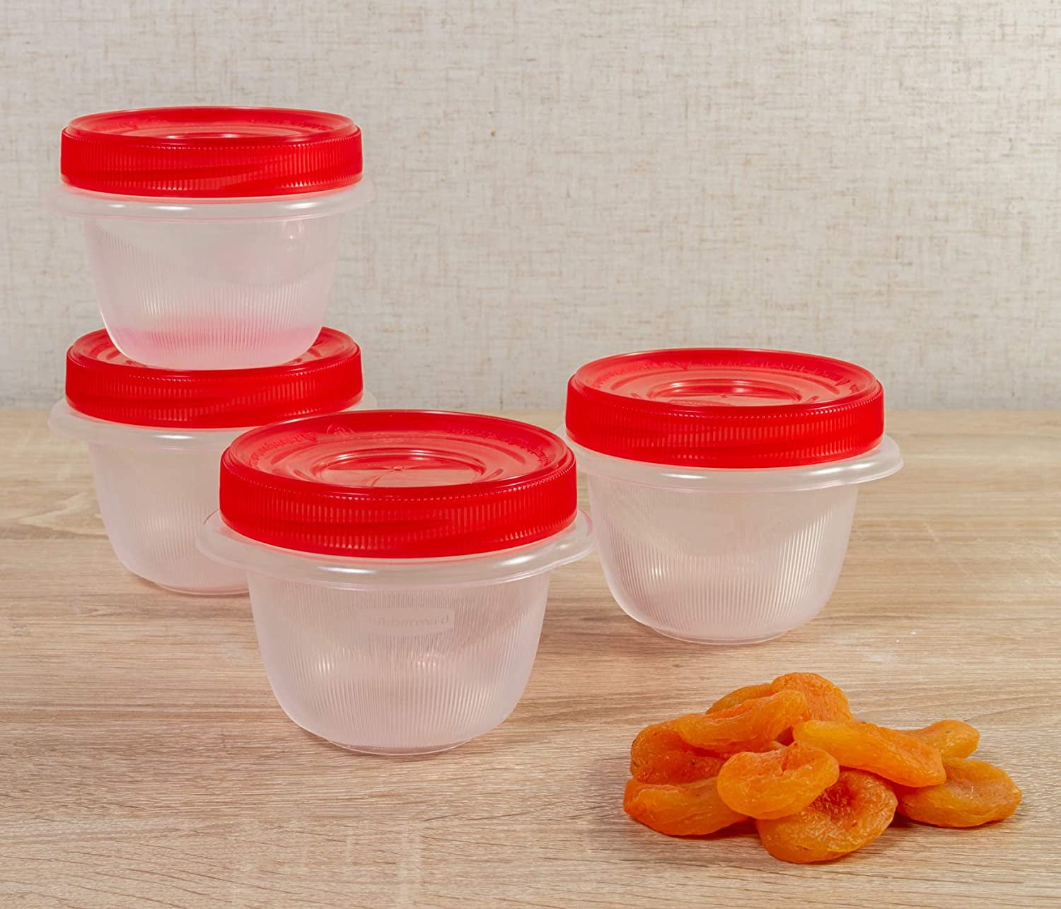 1.2 c Red TakeAlongs Twist & Seal Food Storage Containers - 4 Pk by  Rubbermaid at Fleet Farm