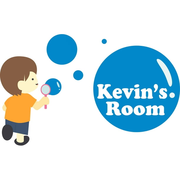 Blowing Bubbles Playing Toys Fun Customized Wall Decal Custom