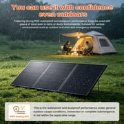 LVYUAN 300W Solar Panel Foldable Solar Panel Charger with Adjustable Kickstands Portable Waterproof IP67 24.5% High Efficiency for RV, Camping, Home, Outdoor, Power Station, off Grid