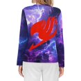 thumbnail image 2 of Fairy Tail Women’s Pajama Top 3D Digital Print Sleepwear Trendy Crewneck Pullovers Long Sleeve Shirts S, 2 of 8