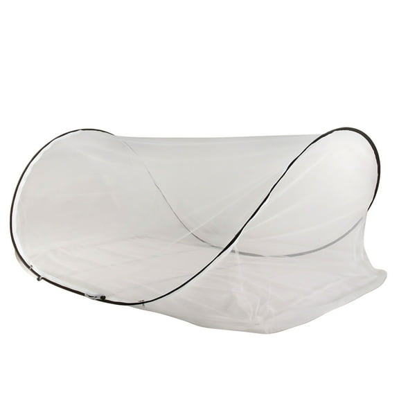 Extra Large Foldable Portable Mesh Tent with Zippered Net Bottom for Bedroom Camping Travel and Patio Use