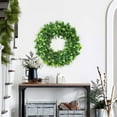 thumbnail image 5 of Spring savings FAMTKT Artificial Wreath 16inch Faux Green Leaves Wreath Spring Summer Wreaths for for Door Wall Window Home Party Festival Wedding Decor, 5 of 9