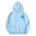thumbnail image 6 of Kaprioy Cute Hoodies for Teen Girls Women Y2k Floral Graphic Oversized Sweatshirt Long Sleeve Preppy Clothes Sky Blue, M, 6 of 7