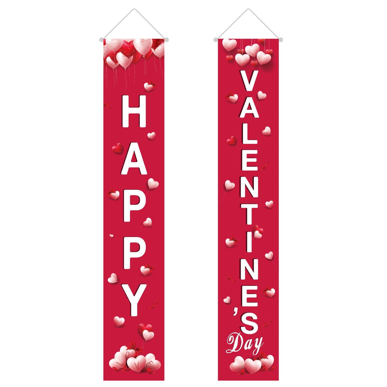 Flag Hanging Decorations Banner For Valentine's Day Couplet Porch Sign ...