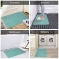 thumbnail image 5 of Honeii Teal Green Glitter patten Door Mat, Absorbent Muddy Dirt Resist Welcome Door Mats Outdoor Indoor, Stain and Fade Resistant, Non-Slip Entry Mat, 5 of 7