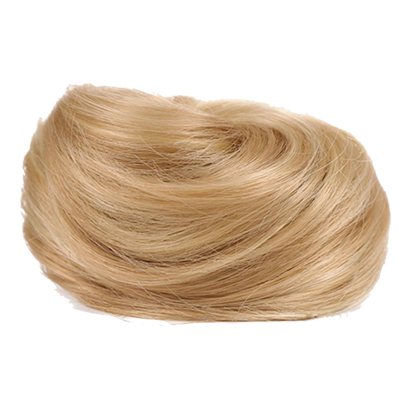 Clip Wrap Wig Small Wrap Ball Head Wig Female Straight Hair Circle Black Brown Dished Hair