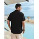 thumbnail image 4 of Camisa De Lino Hombre Caballero Moda Casual Italia, 4 of 8