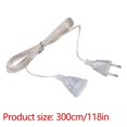 thumbnail image 3 of Cable de extensión invisible de 3 metros y 220 V, fino y decorativo, ligero, para casa y oficina, carga rápida, diseño invisible, conector flexible, ideal para sala de estar., 3 of 9