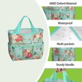 thumbnail image 4 of Garden Tool Bag,Pioneer Flower Floral Print Pattern Garden Tool Organizer,Garden Gifts,Waterproof Multi-Pocket Garden Tool Storage 11.8x5.5x11.4 Inch(Tools NOT Included), 4 of 6