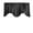 Black, variant on Shiny Satin Solid Scalloped Window Valance 58" Wide / 20" Tall