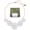 White, variant on Acrylic Flower Pendant Collar Statement Choker Necklace for Women, 18.8inch (NK-10241-Yellow)