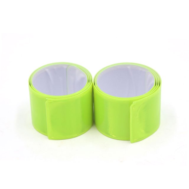 2Pcs Reflector Correa para Bicicleta Cinta Verde Seguridad Banda Reflectante Pantalón Pierna Unique Bargains Correa reflectante para bicicleta