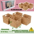 thumbnail image 3 of Cestas de almacenamiento JGJCYO9 Cube, 28 x 28 cm, jacinto de agua, 4 unidades, 3 of 7
