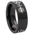 thumbnail image 6 of Vegvisir Compass Tungsten Carbide Ring, 6 of 9