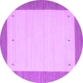 thumbnail image 1 of Ahgly Company Indoor Round Solid Purple Modern Area Rugs, 7' Round, 1 of 4
