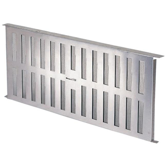 Heavy Duty Solid Plastic 16-in x 8-in Foundation Vent with Aluminum Screen 