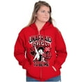 thumbnail image 3 of Kanji Betty Boop Unafraid To Be Me Zip Hoodie Sweatshirt Women Brisco Brands S, 3 of 5